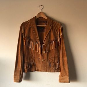 Suede fringe jacket by Ralph Lauren